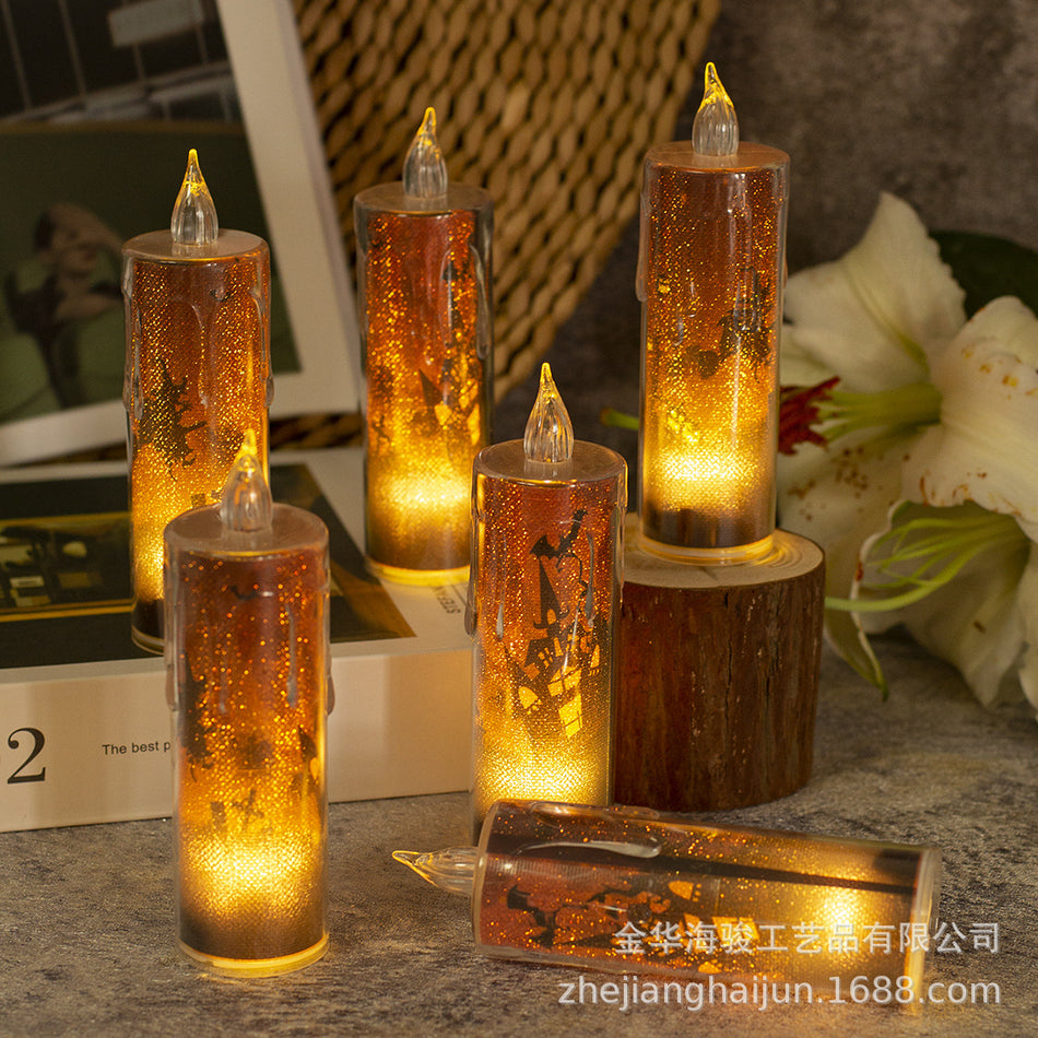 Transparent Crystal LED Candle – Decorative Home and Party Light (24 pc)