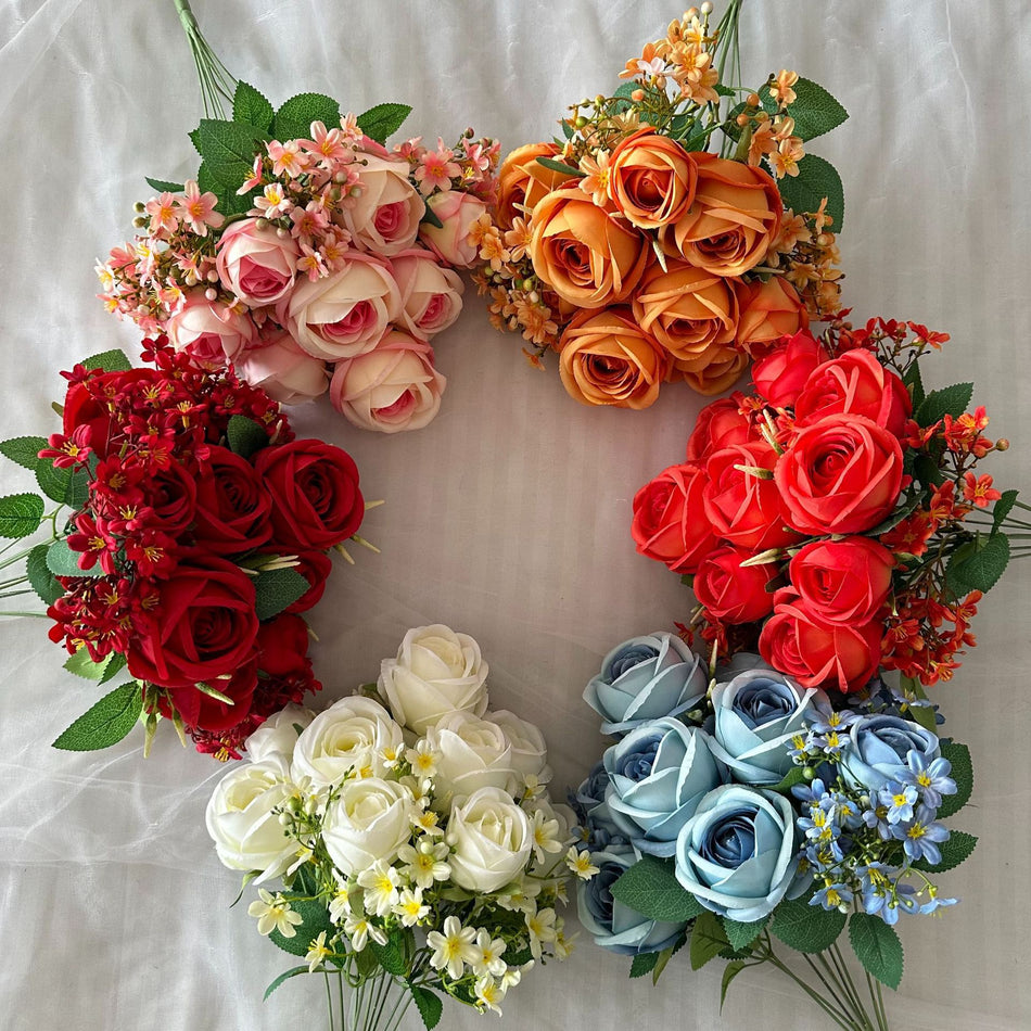 European-Style Rose Bouquet Artificial Wedding Bridal Flower