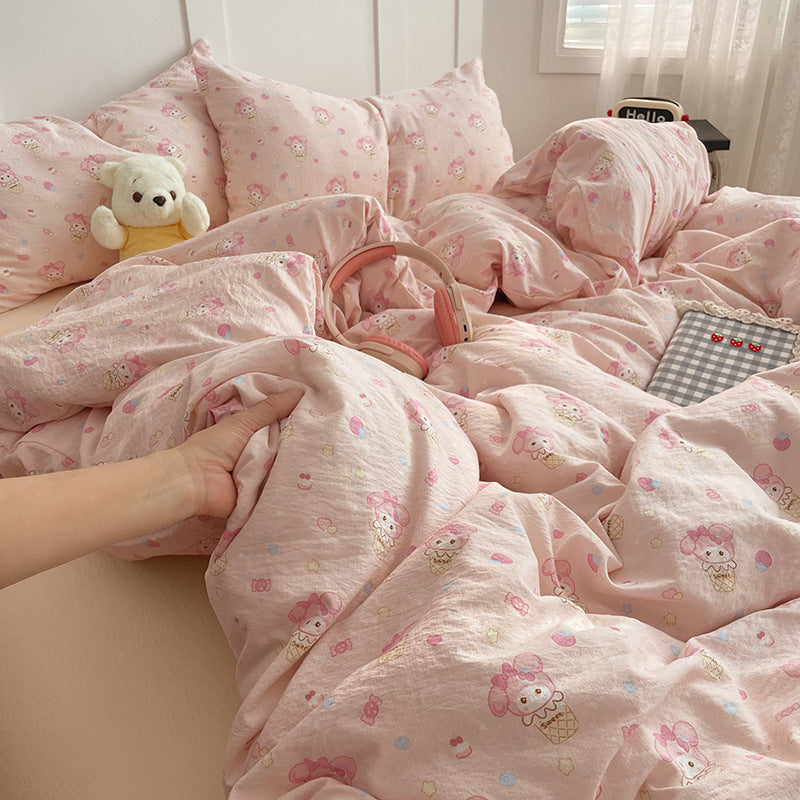 Waxy Soft Mother & Child Cotton Bed Set