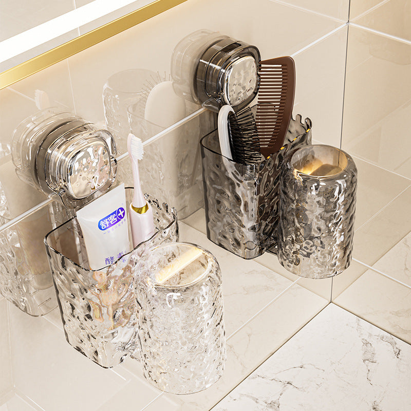 Couple’s Toothbrush Rack with Gargle Cups