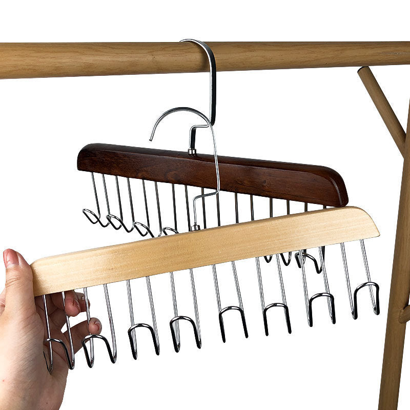 Solid Wood Storage Rack for Vests & Ties