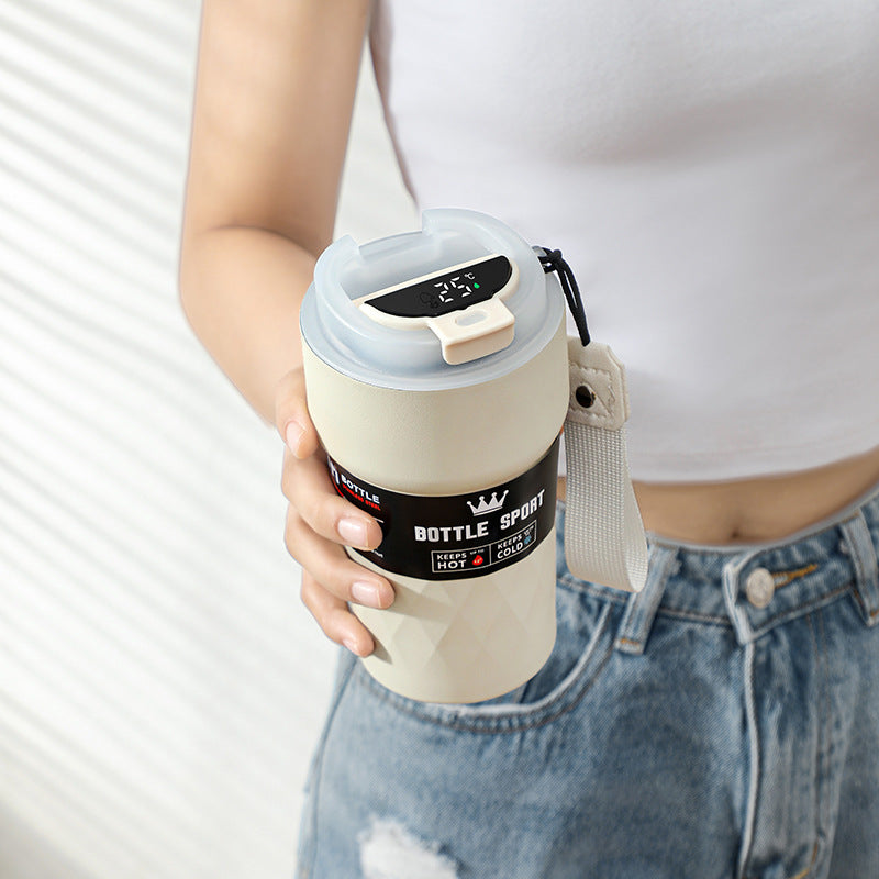 Smart Temperature Display 304 Stainless Steel Car Coffee Cup