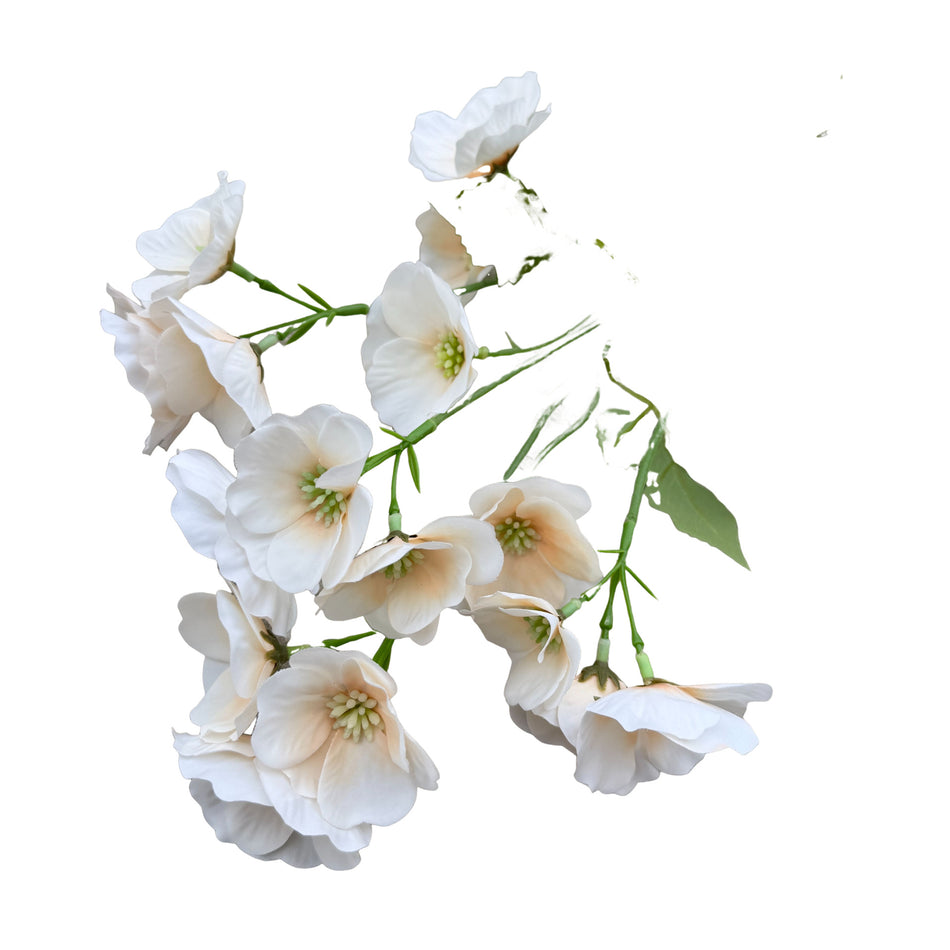 Artificial Xifu Crabapple Flower – Fresh Pastoral Style Faux Flower Row for Wedding Aisle & Home Soft Decoration