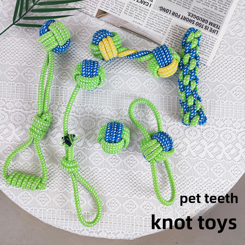 Dog Tooth Cleaning Rope Toy – Puppy & Small Dog Chew Stick
