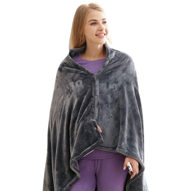 Rechargeable Velvet Heating Blanket & Shawl