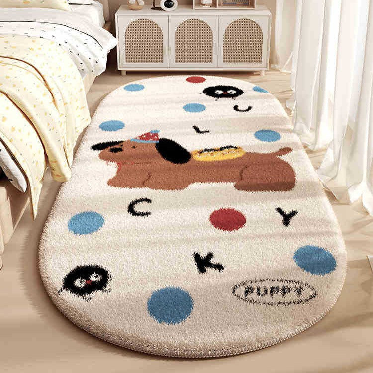 Cartoon Plush Carpet Stain-Resistant Kids Room Mat