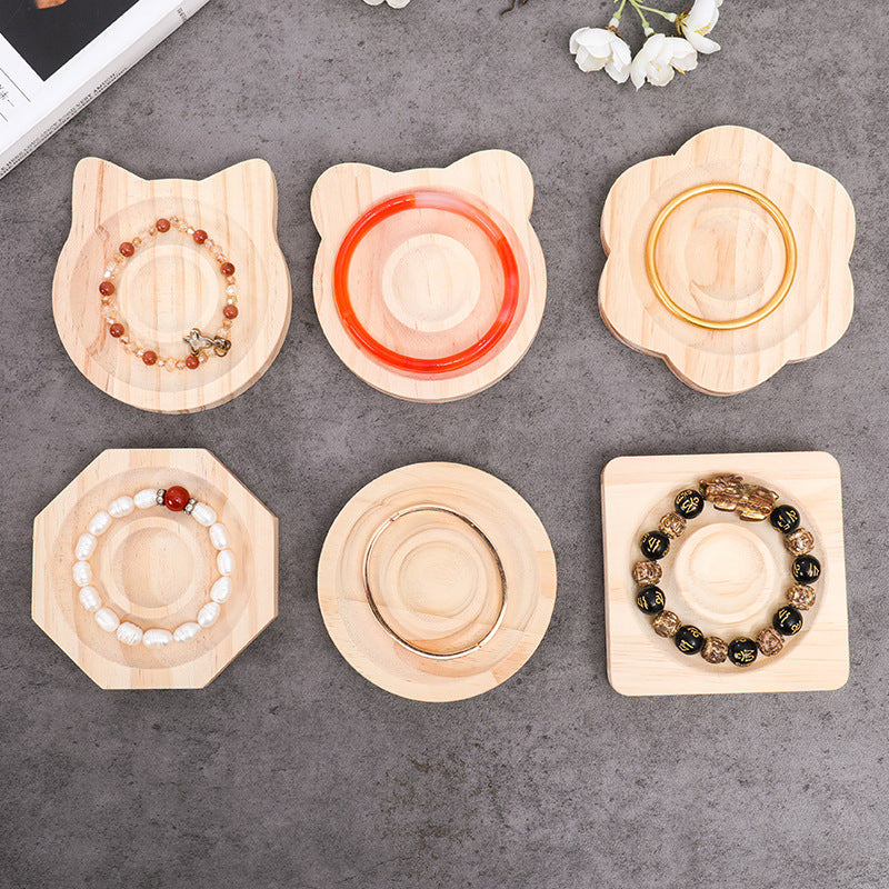 Solid Wood Bracelet Display & Storage Tray