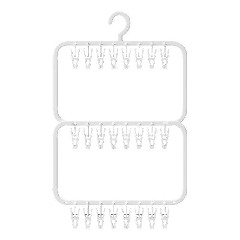 Seamless Baby Clothes Hanger – Windproof Sock & Garment Clip