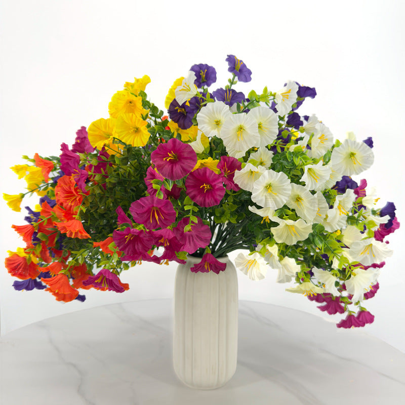 Eucalyptus and Morning Glory Artificial Flower Bunch