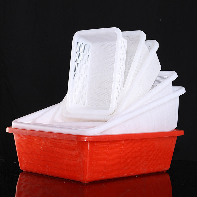 Rectangular Commercial Washing Basket | Fruit & Storage
