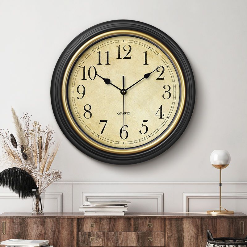 Retro European Silent Wall Clock – No Drill Needed