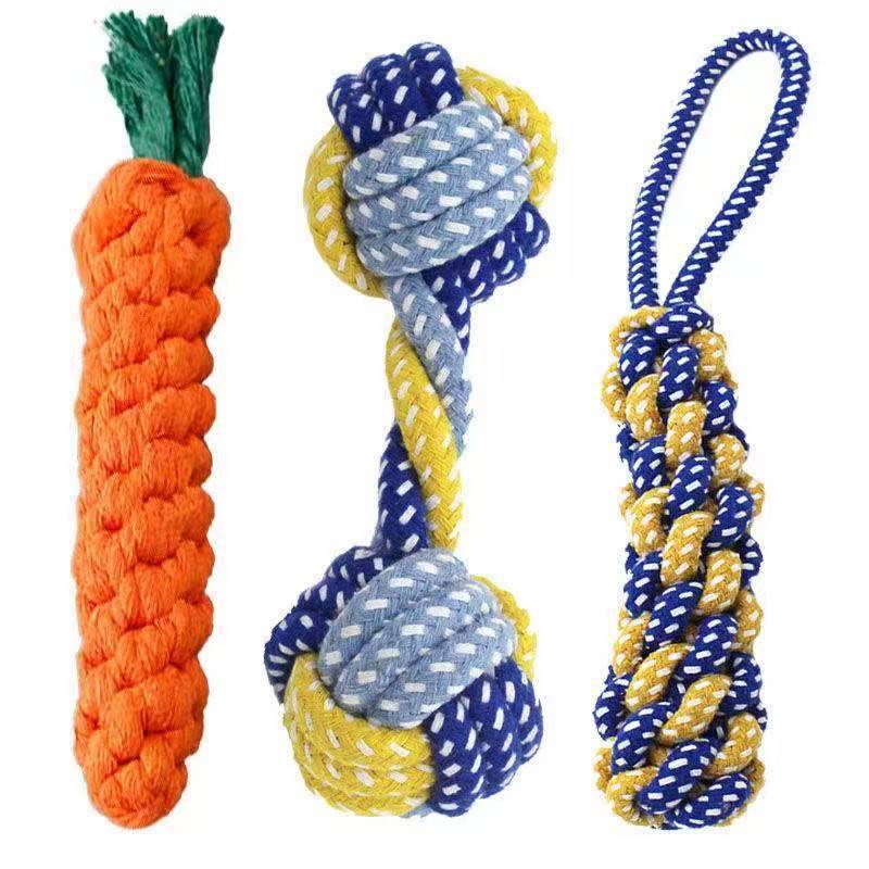 Durable Cotton Rope Dog Toys | Teething & Bite-Resistant