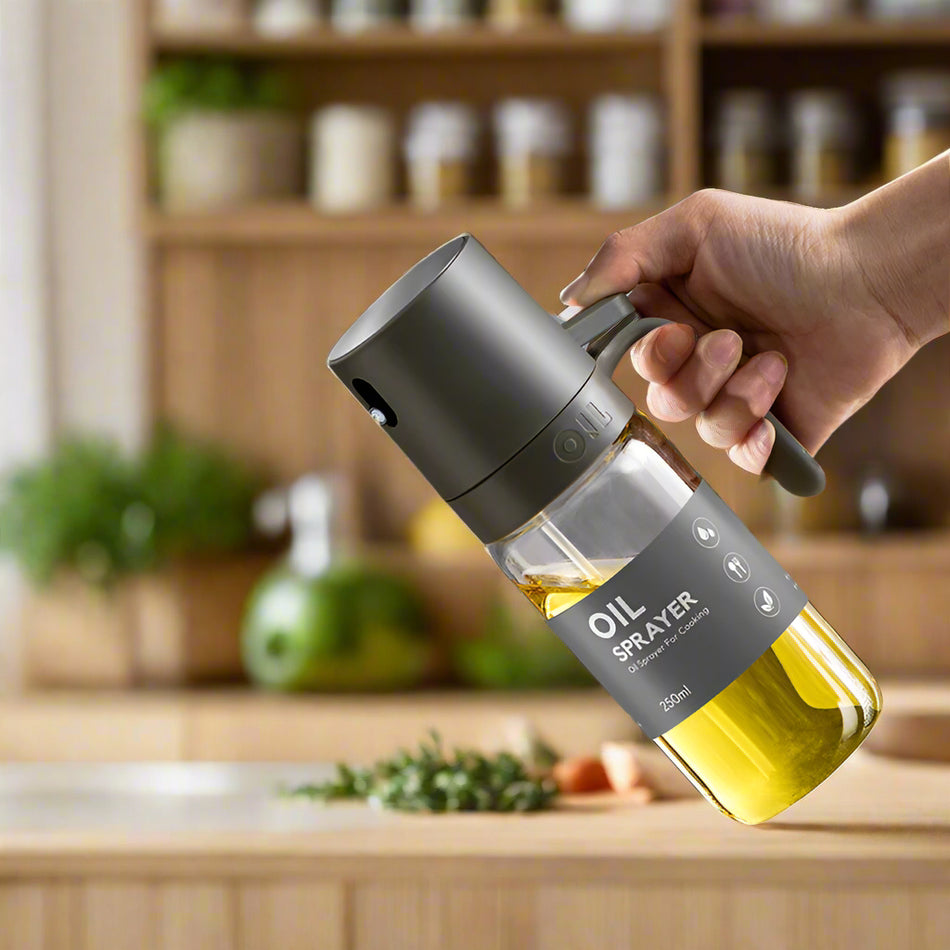 Stainless Steel Press-Type Oil Spray Bottle