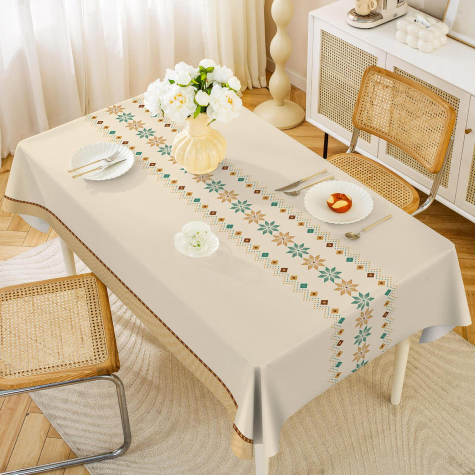 Simple PVC Waterproof Rectangular Tablecloth