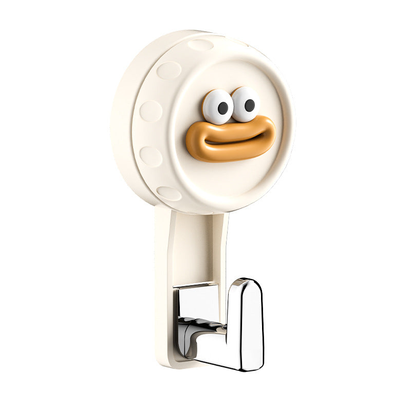 Punch-Free Plastic Wall Hook – Sleek Coat & Towel Holder