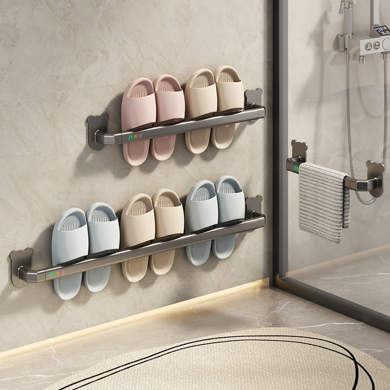 Bear Slipper Rack – No-Drill Wall Shoe Holder