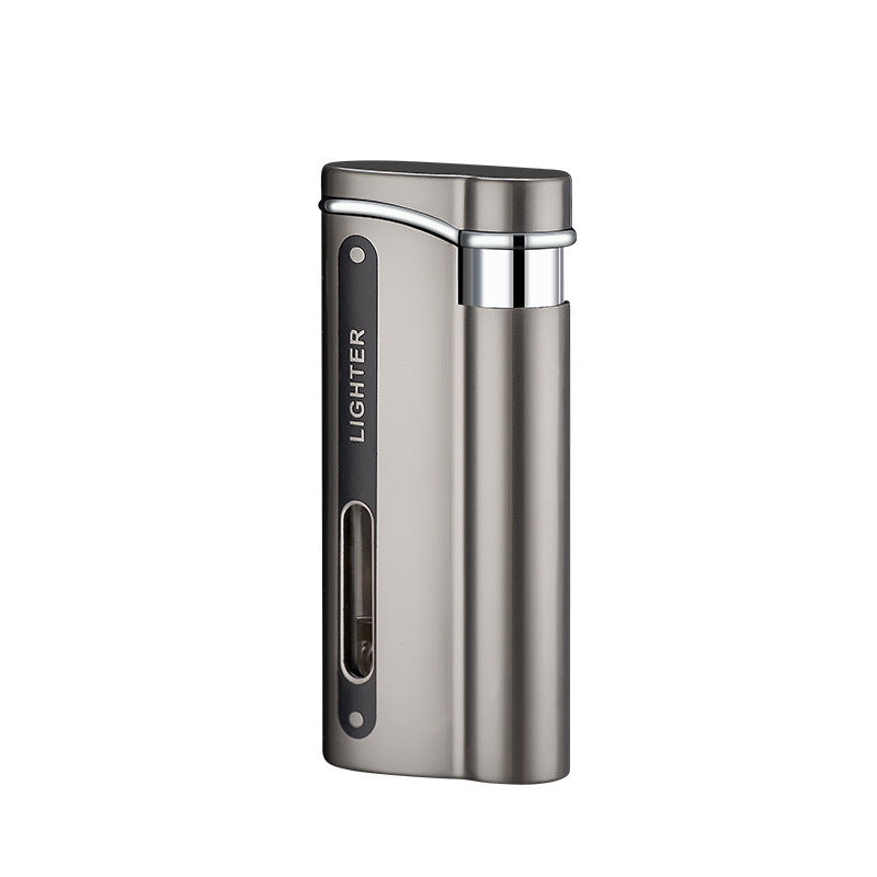 Creative Flip Metal Blue Flame Lighter – Cool Men’s Cigarette Lighter