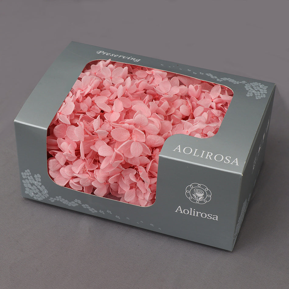 Everlasting Hydrangea Preserved Dried Flower Wood Box 20g P