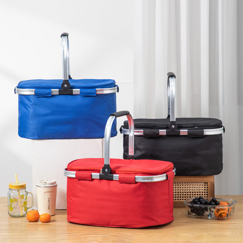 Cross-Border Foldable Insulated Cooler Tote Bag