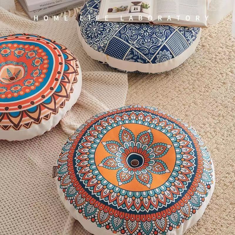 Ethnic Style Thick Futon Cushion for Meditation