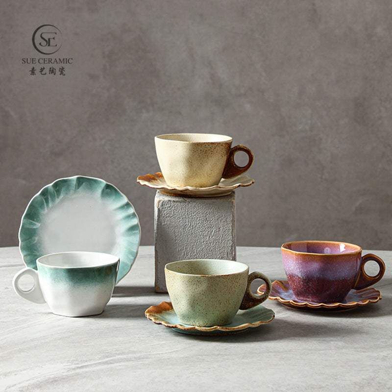 Yaochang Medieval Creative Coffee Cup & Saucer Set