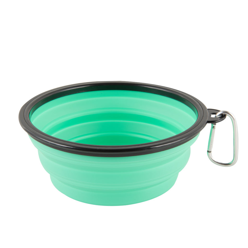 Portable Folding Plastic Dog Bowl – Outdoor Travel Pet Food Set Nepal