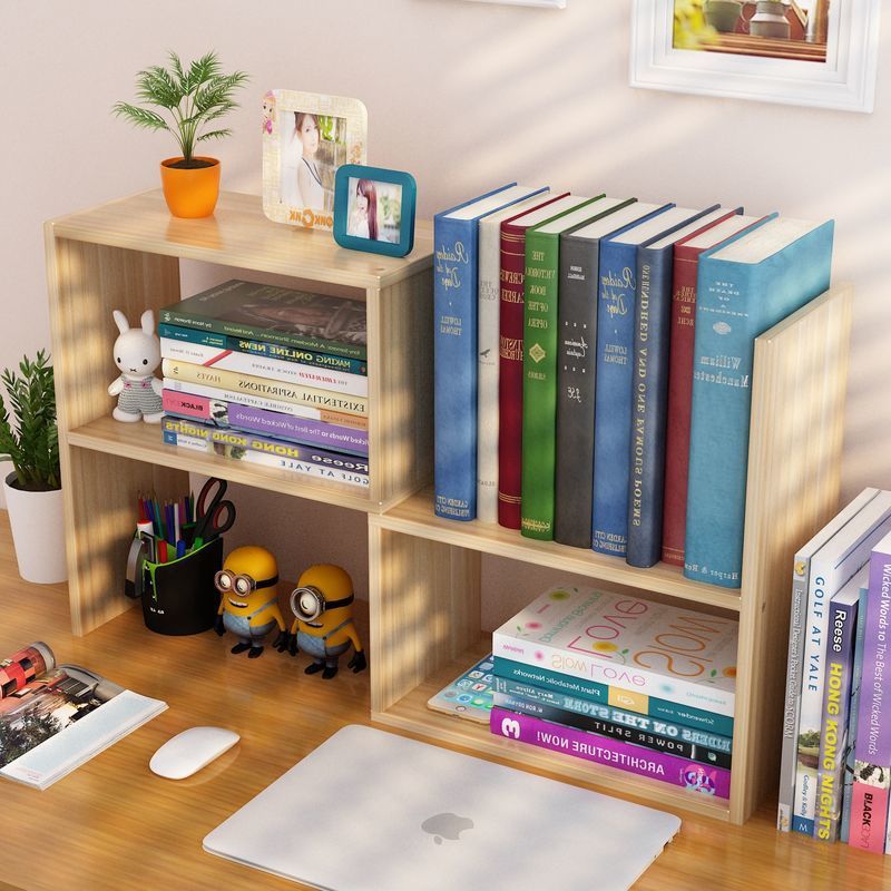 Retractable Desktop Bookshelf Office & Student Storage Rack