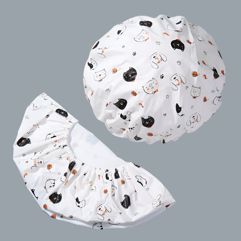 Ramila Cute Princess PVC Shower Cap  Waterproof & Stylish