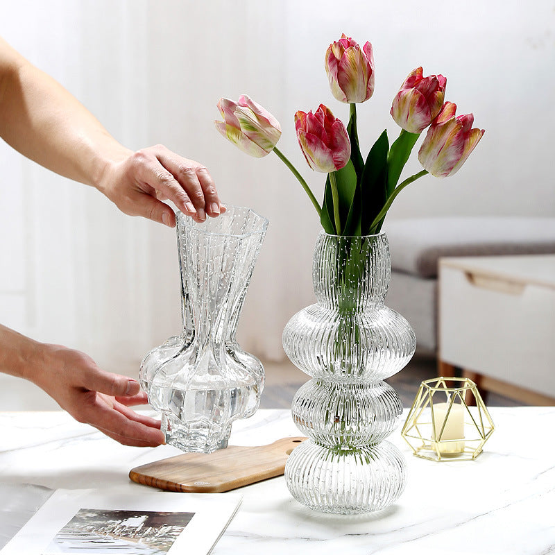 Creative Luminous Glass Vase for Home Decoration