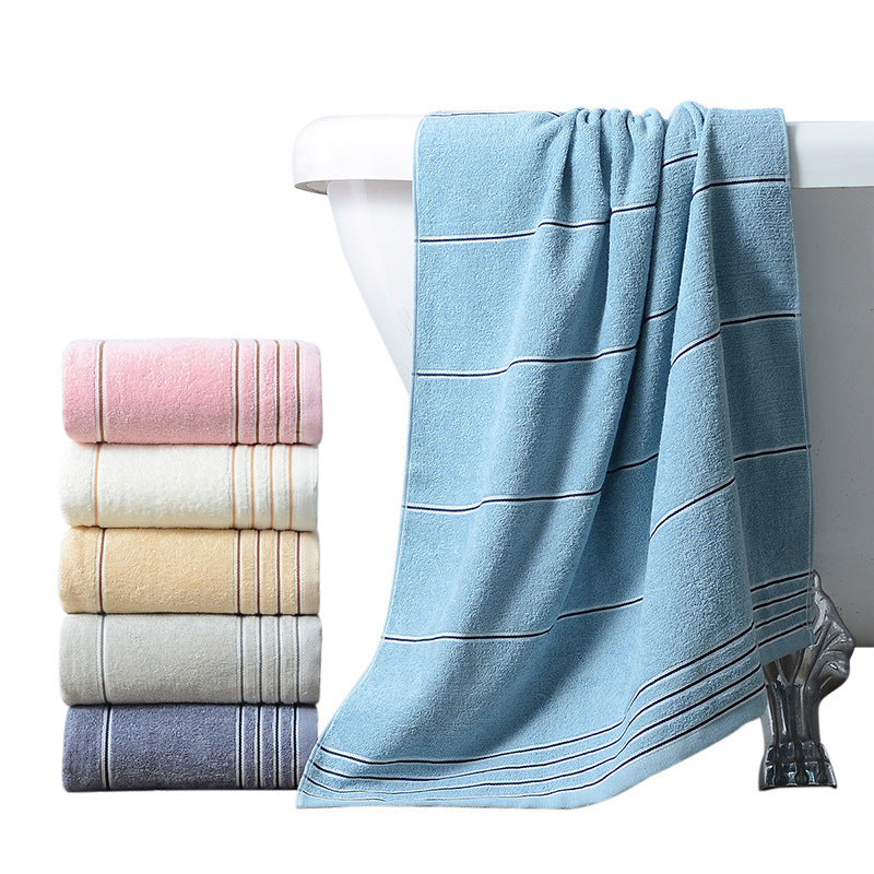 Pure Cotton Bath Towel – Soft Large Absorbent Adult Towel