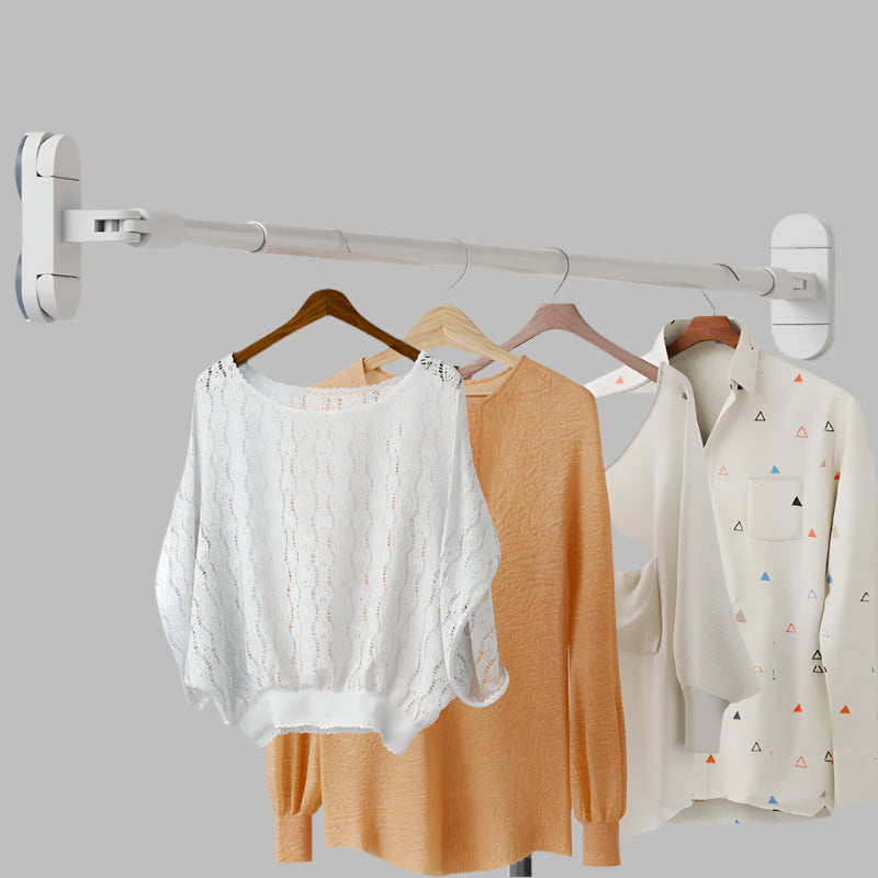 Punch-Free Suction Cup Folding Drying Rack – Space-Saving Clothes Drying Shelf for Balcony or Indoor Household Use in Nepal