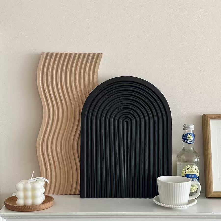 Black Solid Wood Aromatherapy & Display Tray