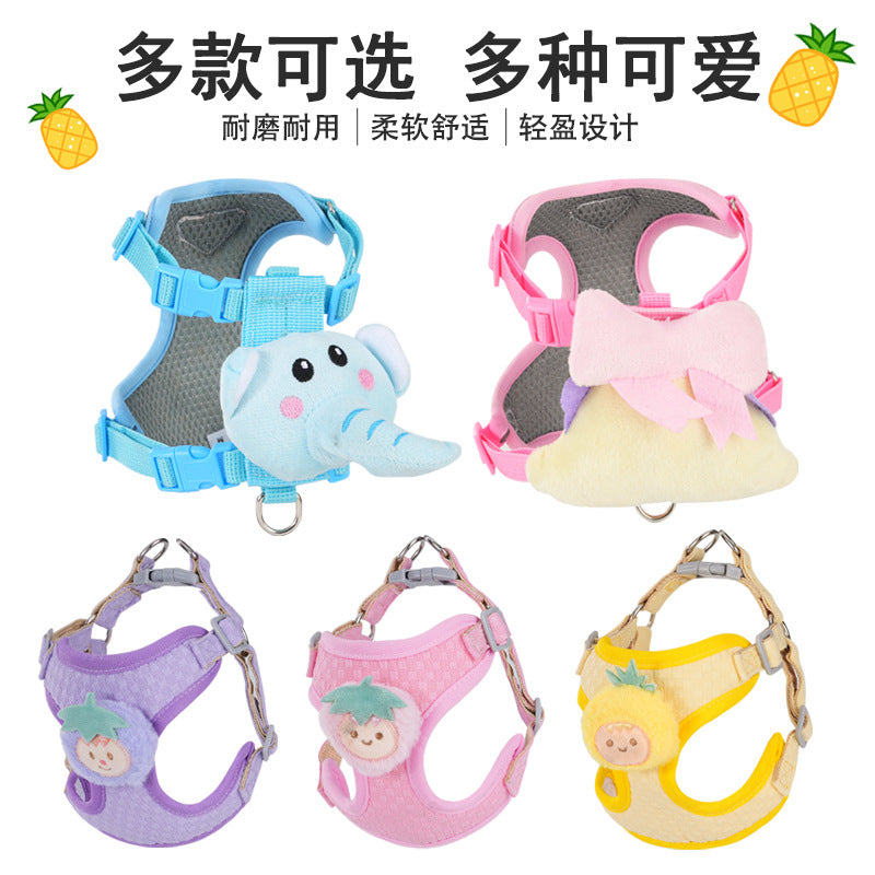 Teddy & Bichon Dog Harness Leash for Small-Medium Dogs