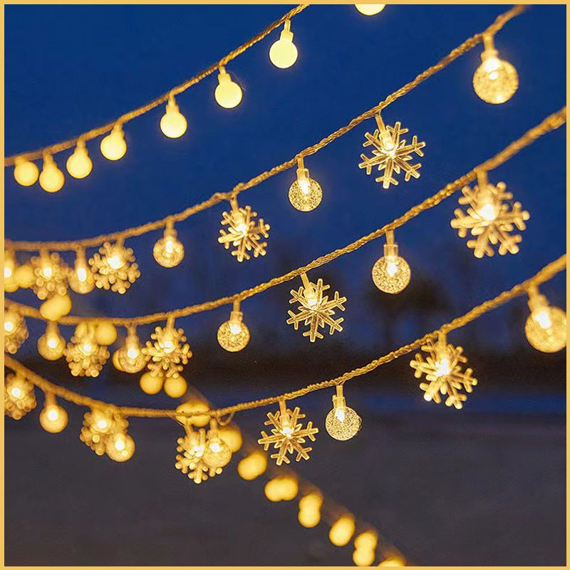 Solar Ball & Star String Lights for Garden