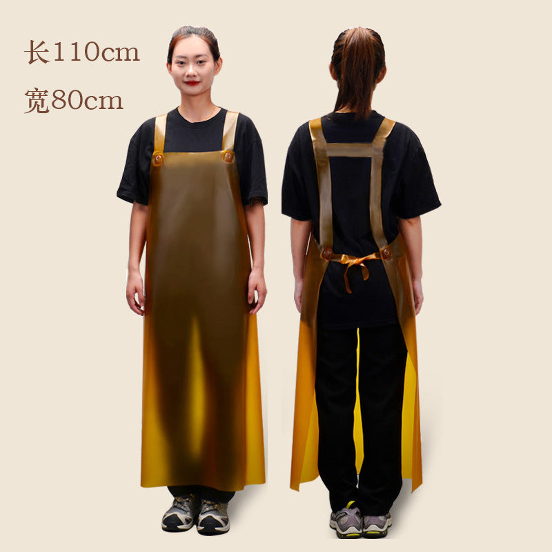 PVC Thickened Waterproof Work Apron for Canteens