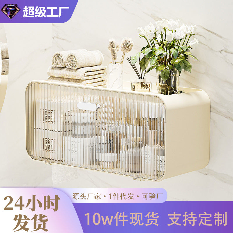Acrylic Wall-Mounted Washbasin Rack