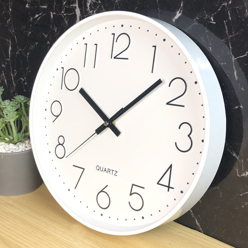 30cm Silent Wall Clock for Living Room – Quartz Design