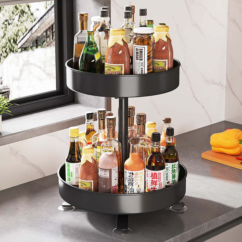 Countertop Corner Seasoning Rack Organizer