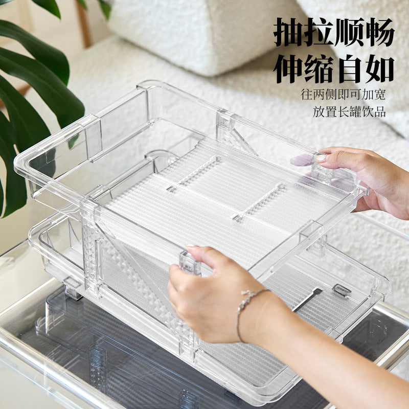 Double-Layer Cola Can Storage Rack (Retractable)