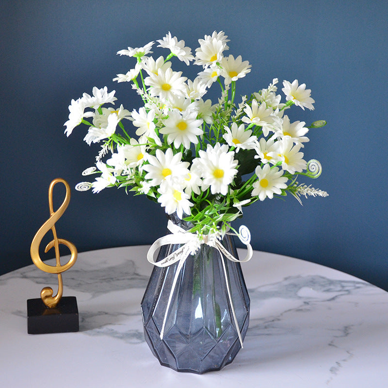 20-Head Artificial Daisy Bouquet – Pastoral Chrysanthemum Arrangement