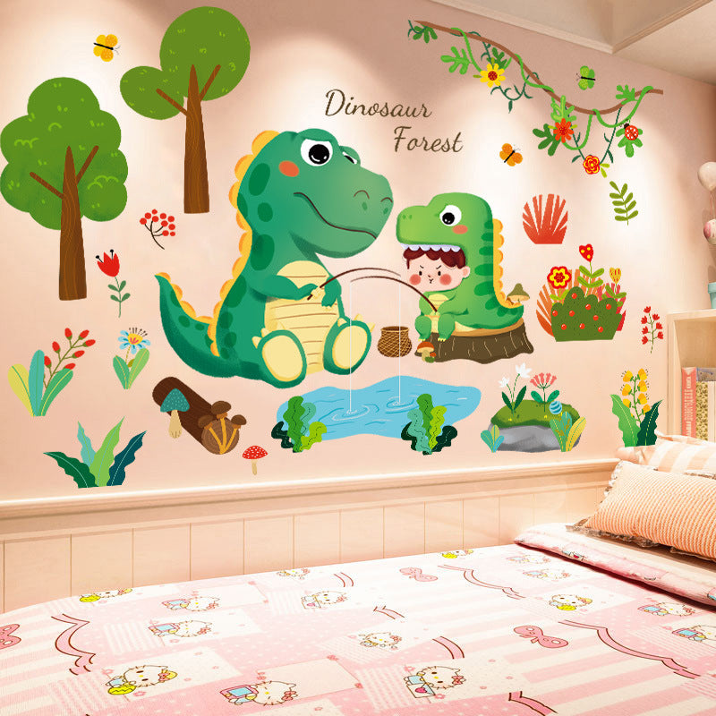 3D Cartoon Dinosaur Wall Stickers  Kids Room Decor