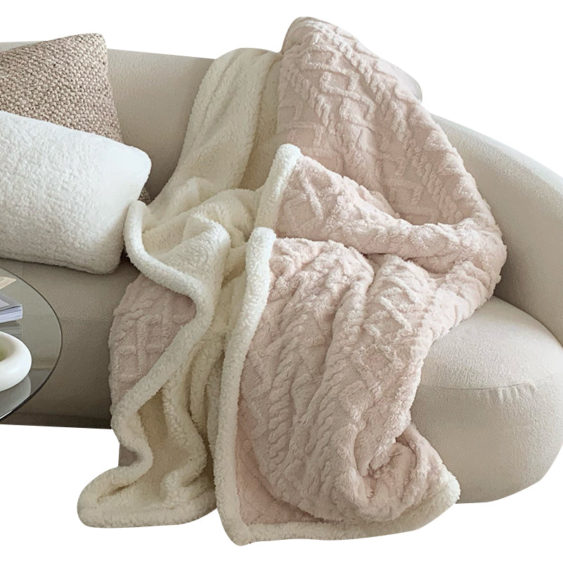 Winter Tafel Coral Fleece Blanket – Thickened Lamb Wool Nap Blanket for Office, Sofa, or Bed, Ultra-Soft & Warm