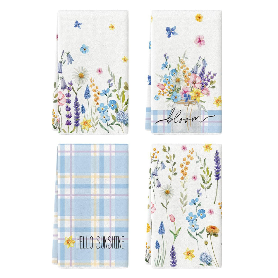 Customized Microfiber Kitchen Towels with Cartoon Logo Print