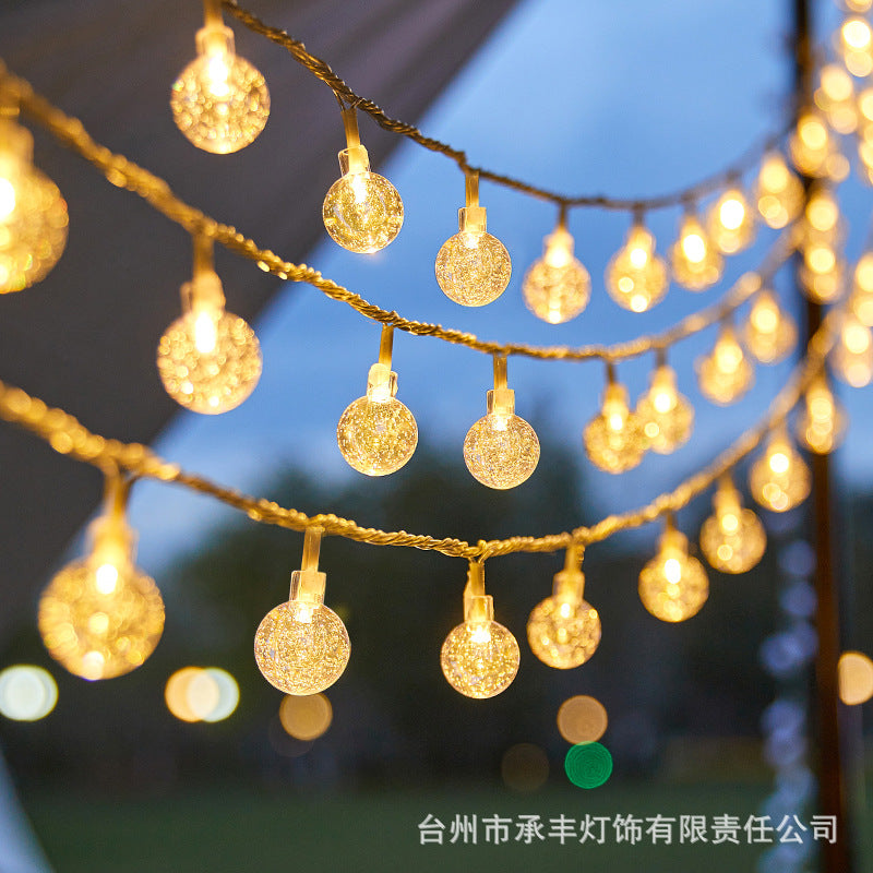 Solar Star String Lights for Holiday Stalls