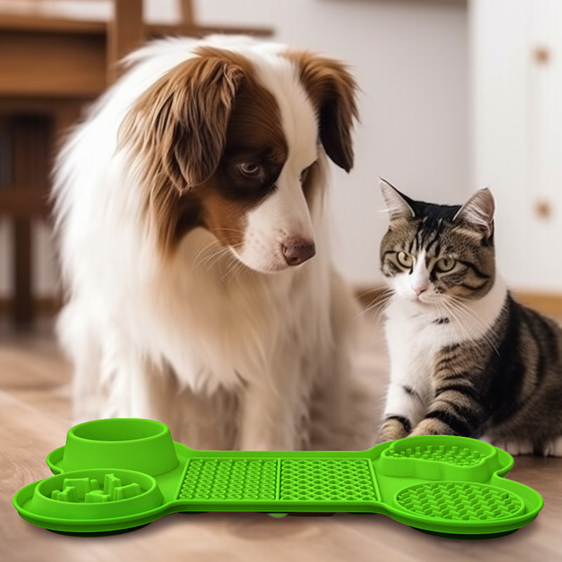 Silicone Slow Lick Mat for Dogs with Suction Cup Feeder