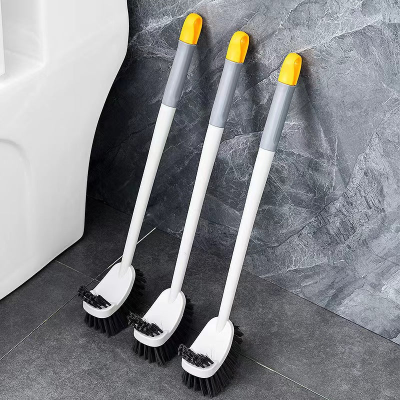 Wall-Mounted Soft Toilet Brush with Long Handle