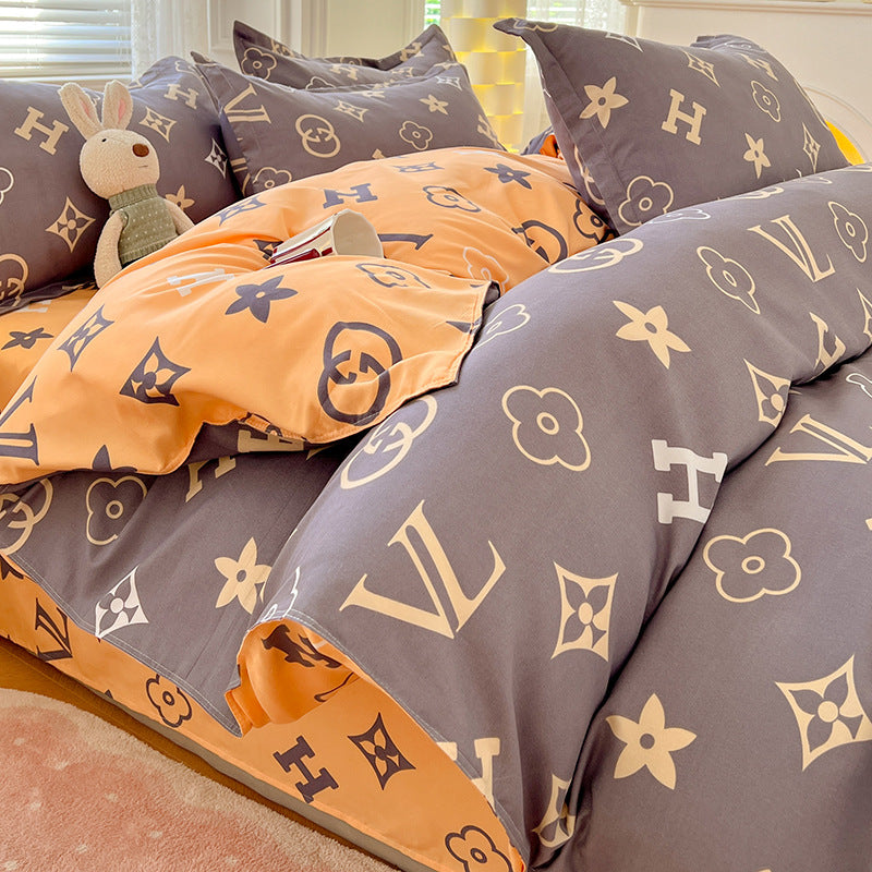Twill Cotton Dorm Three-Piece Bedding Set