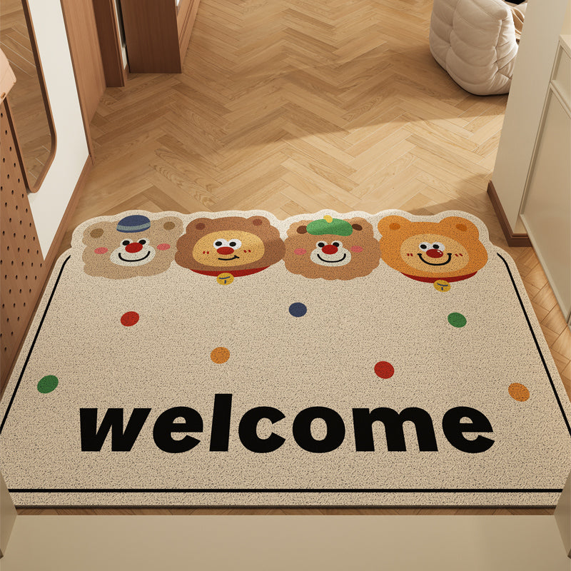 2025 New Silk Ring Entrance Mat  Non-Slip & Stylish
