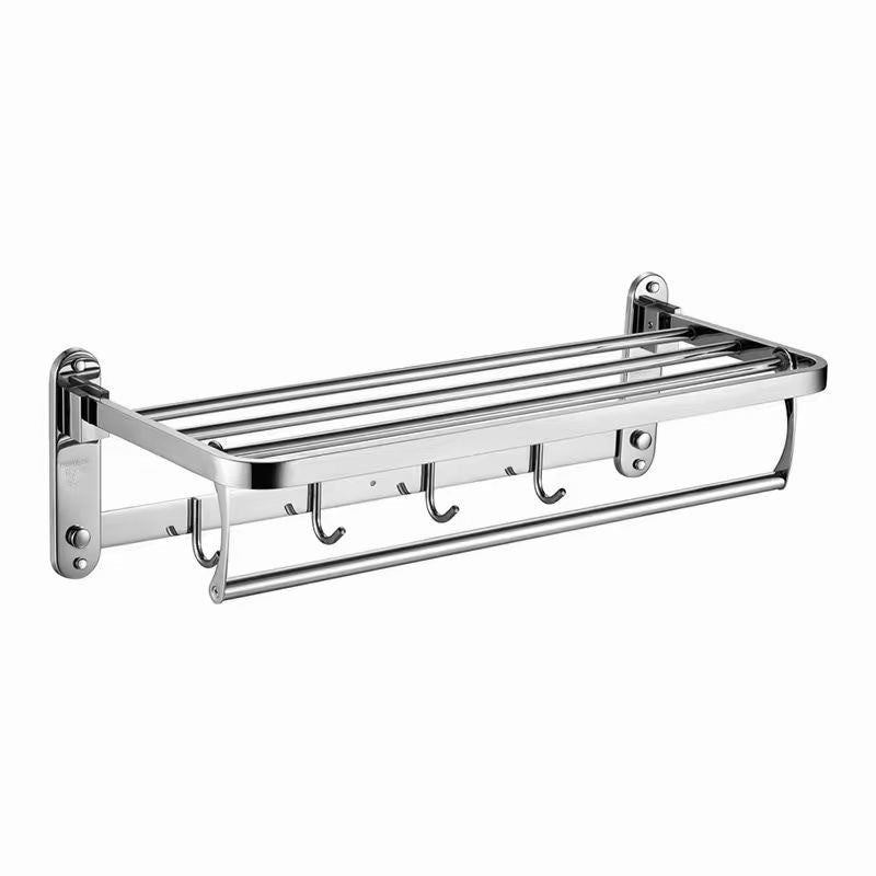 Stainless Steel Folding Movable Thickened Towel Rack