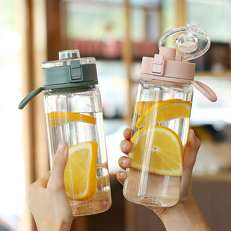 Stylish Small-Capacity Sports Cup – Handle & Elastic Lid
